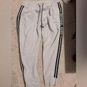micheal kors men’s grey sweatpants